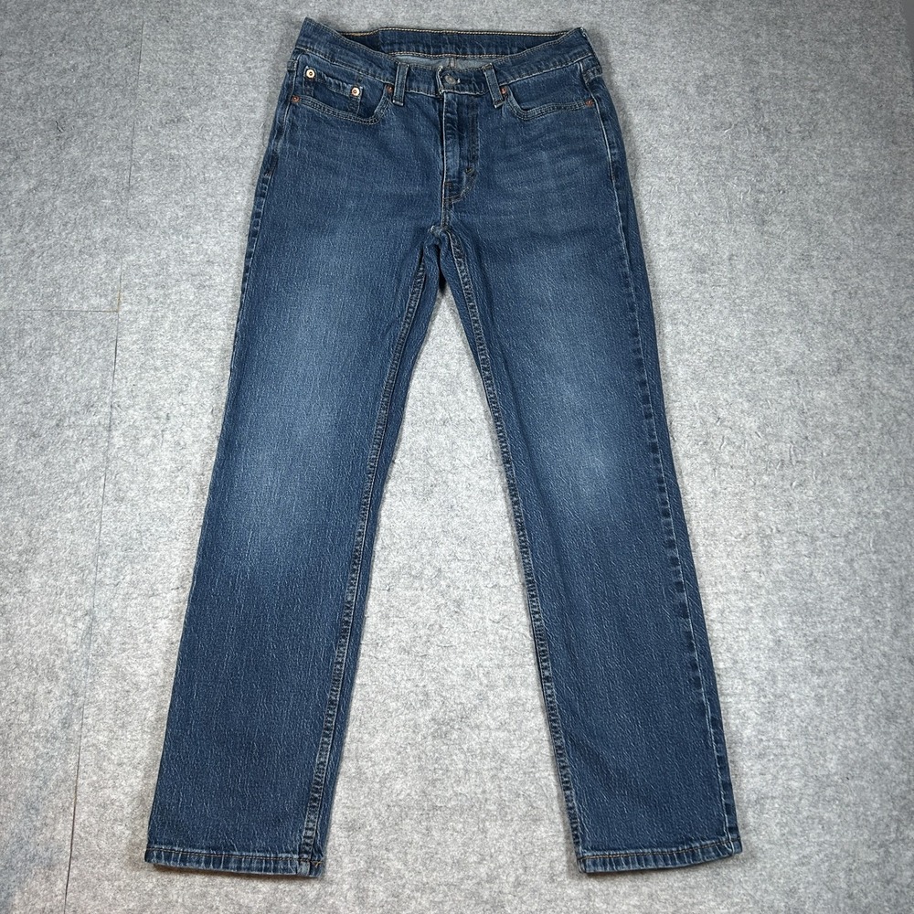 Levi's 514 Denim Jeans Mens 30x30(28x28) Medium Blue Wash Slim Straight